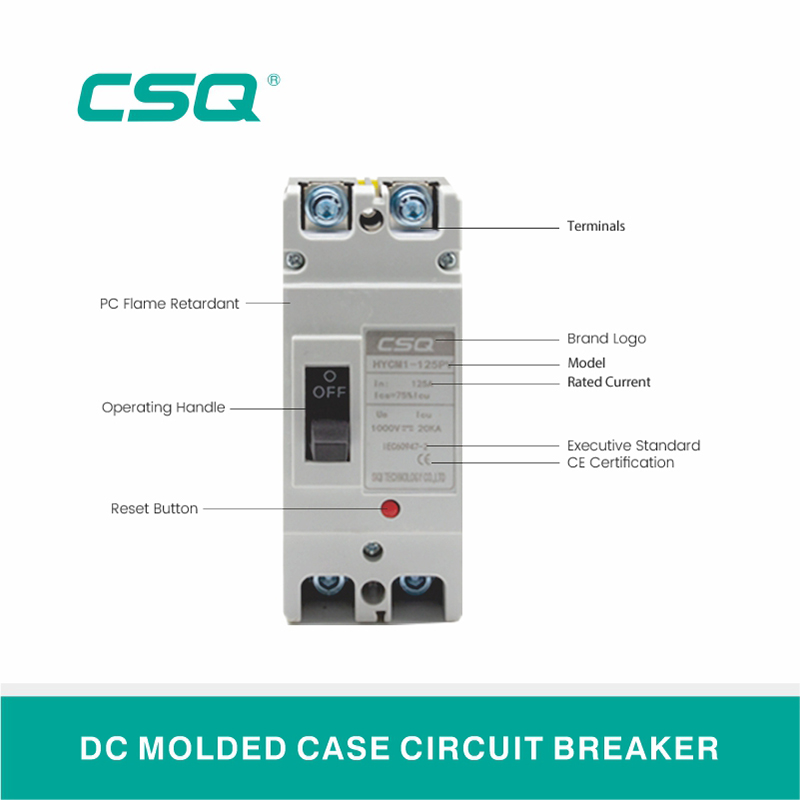 HYCM1 Series DC MCCB Molded Case Circuit Breaker