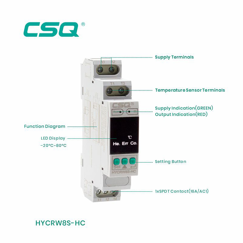 HYCRW8S Temperature Control Relay